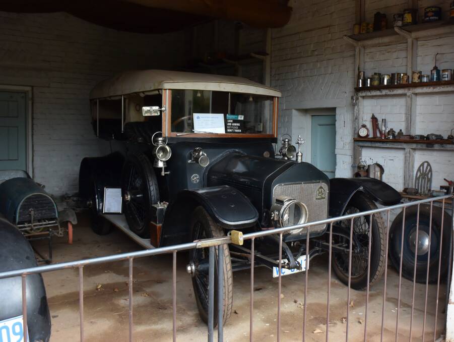 VINTAGE: The honeymoon car of Thomas Archer V, Wolseley, can still be driven. 