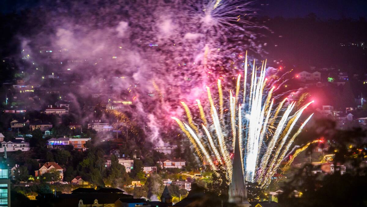 Royal Eve fireworks light up the Launceston on New Year's Eve The