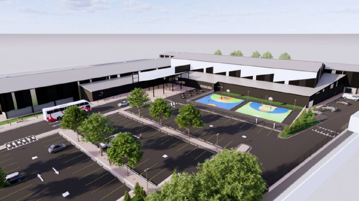 A concept design of the new $43.6 million Northern Suburbs Community Recreational Hub.
