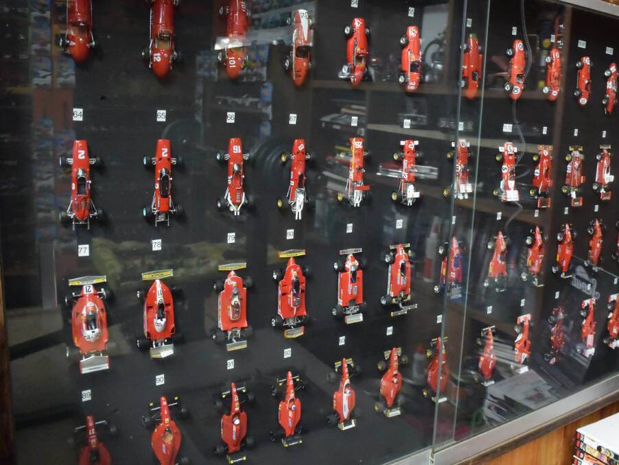 RED RACERS: A collection of 1:43 scale Formula One Ferraris.
