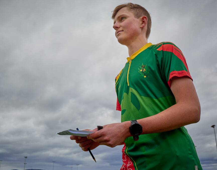 Launceston orienteer Euan Best prepares for the Oceania Championships. Picture by Rod Thompson