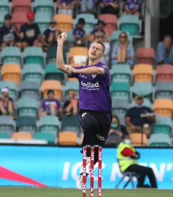 Riley Meredith took three wickets in the Hurricanes' win. Picture: Rick Smith