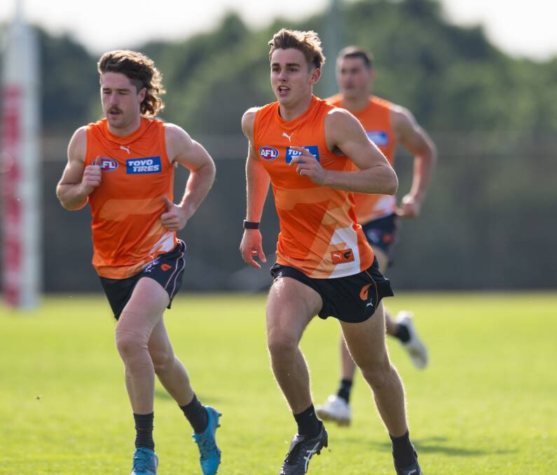 James Leake training for GWS. Picture by GIANTS Meida