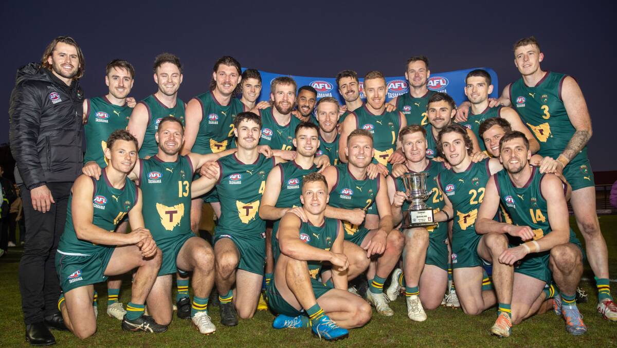 Tasmania's winning men's team from last year's representative match. Picture by Solstice Digital