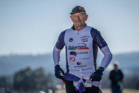 72-year-old Brian Upton takes on the Bravehearts 777 marathon. Pictures by Craig George