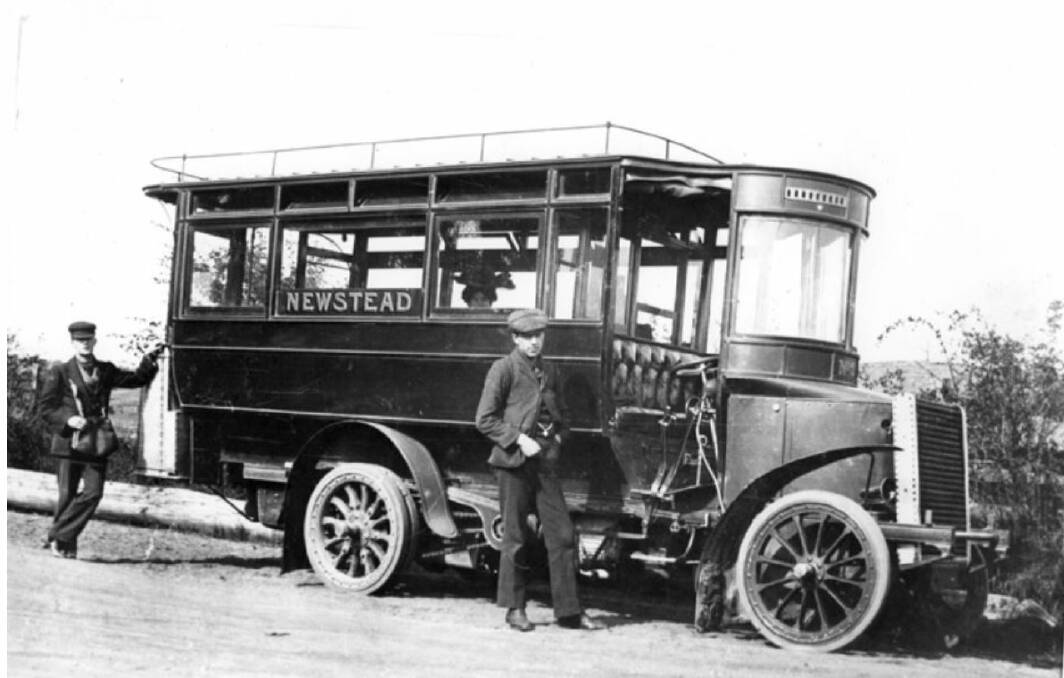 One of the company's steam buses in 1905-6. By the 1920s, steam buses could power up in just 40 seconds, but trams had already taken over. Picture by QVMAG 1983:P:0393