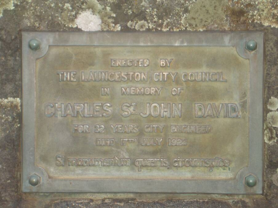 Charles St John David's headstone near the entrance at Carr Villa. Picture by Marion Sargent