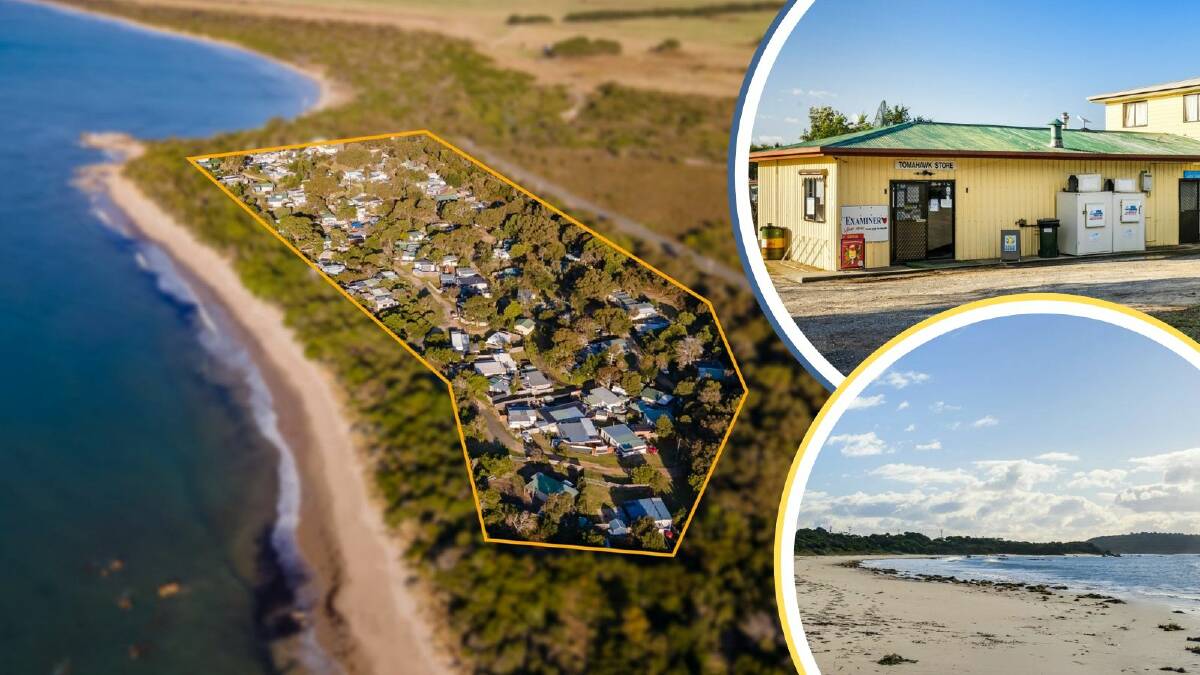 The 110-cabin Tomahawk Caravan Park has been listed for sale. Pictures supplied