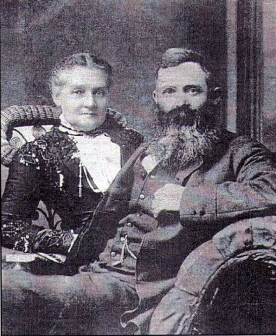 The founder of the firm Richard Miller and his wife Alice in Launceston , circa 1885. Picture by John Miller