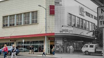 The corner of Brisbane and Charles Streets, as seen in April 2024 and April 1974. Pictures by Paul Scambler, file