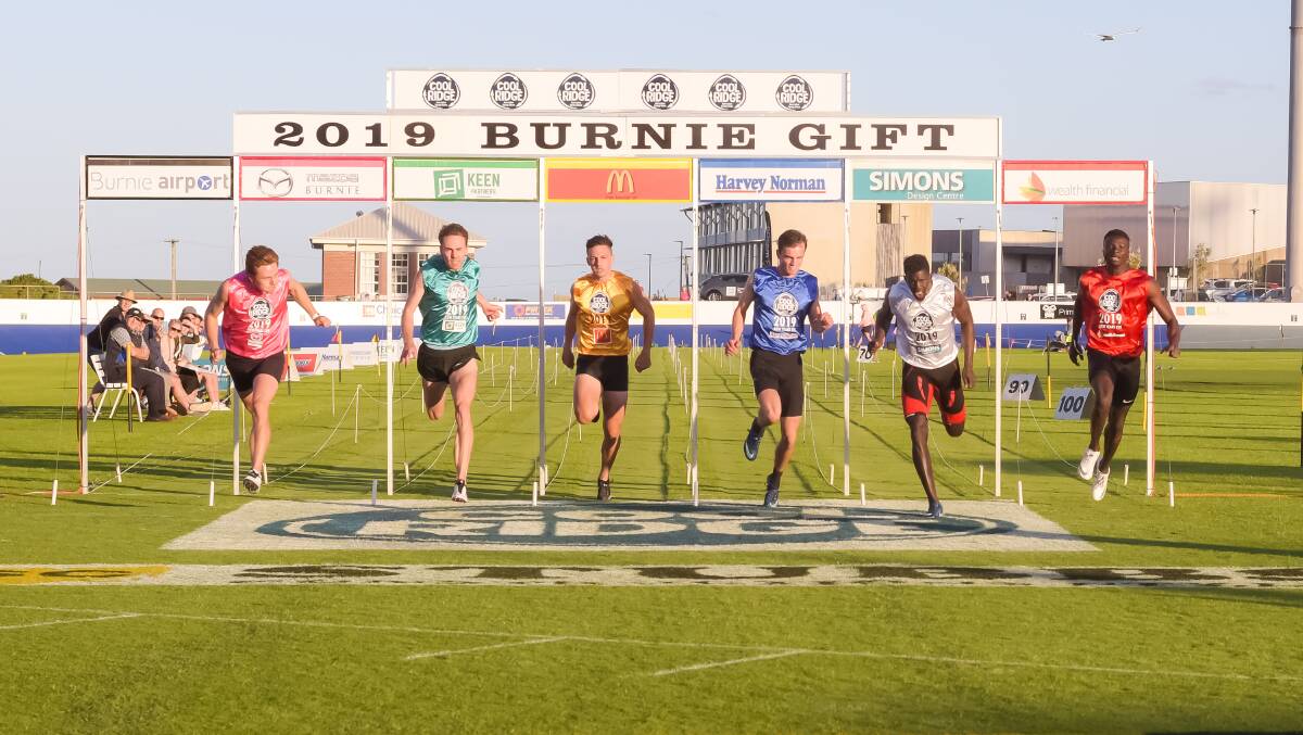 SPECIAL DAY: Abdoulie Asim (in the white) wins a thrilling Burnie Men's Gift on Tuesday at West Park. Picture: Simon Sturzaker 