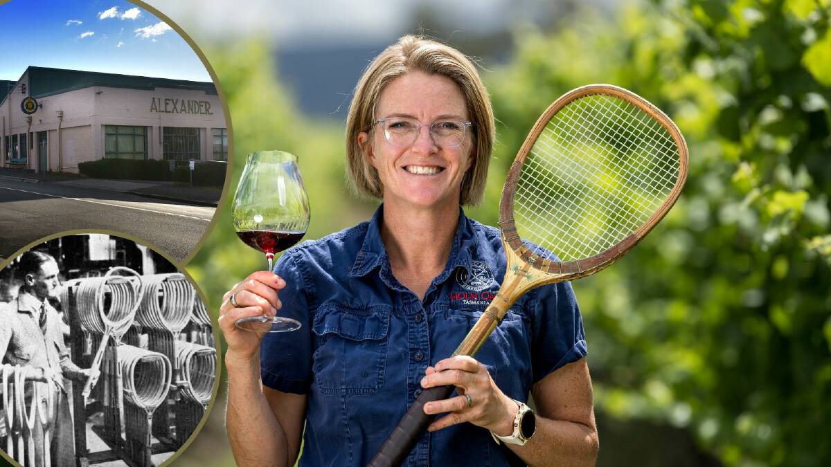 Holm Oak owner Bec Duffy. The Rowella vineyard has a century-long tennis connection. Pictures by Phililp Biggs, file