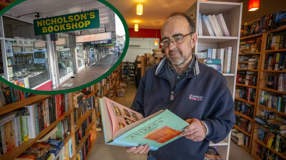 Malcolm Nicholson's second-hand bookstore has been a staple of the CBD for 33 years. Pictures by Paul Scambler
