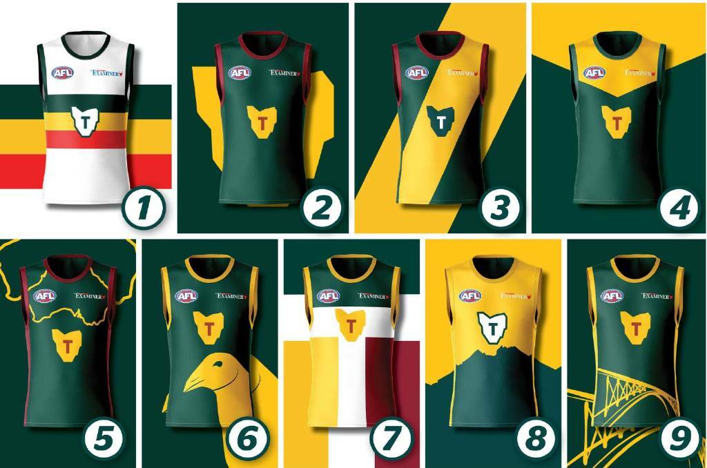 Which of these should be Tasmania's AFL guernsey? Vote in the poll below. 