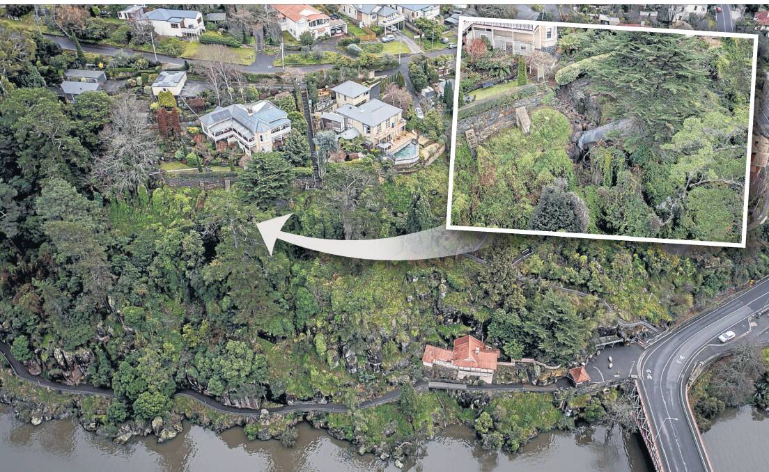 A landslip at a South Esk Road property has forced City of Launceston to close the Cataract Gorge walk. Pictures by Craig George