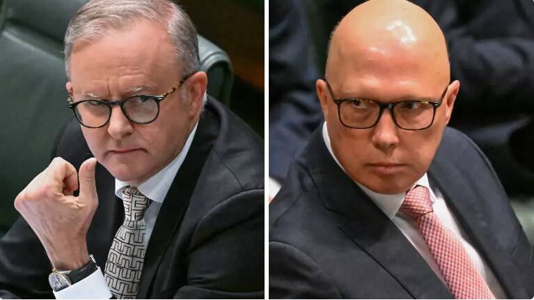 Prime Minister Anthony Albanese and Opposition Leader Peter Dutton. Pictures by Elesa Kurtz