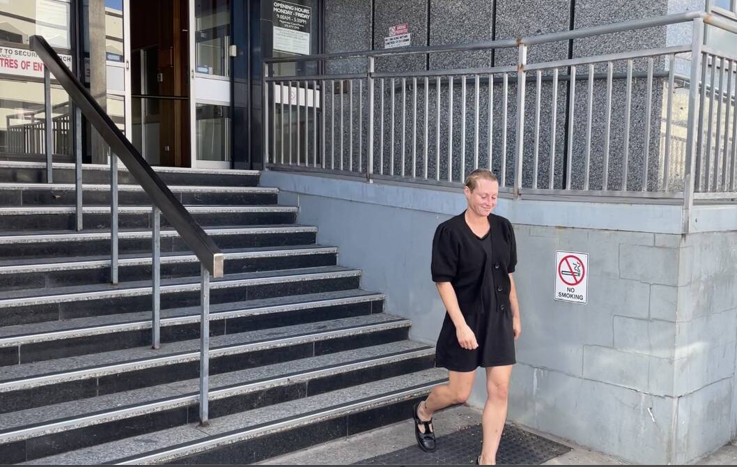 Karlie Breeze Davison leaving the Launceston Magistrates Court. Picture Nick Clark