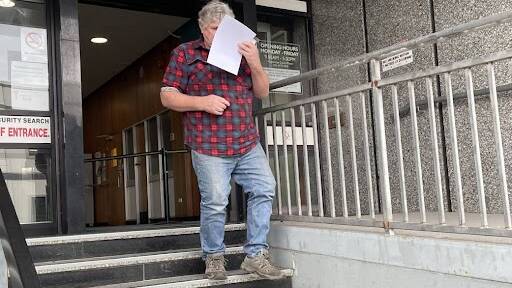 Gary Bruce Fyfe leaves the Launceston Magistrates Court 