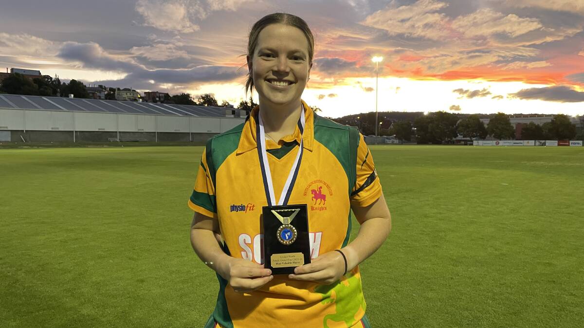 South Launceston's Amy Duggan was named player of the match with 58 runs from 55 balls. 