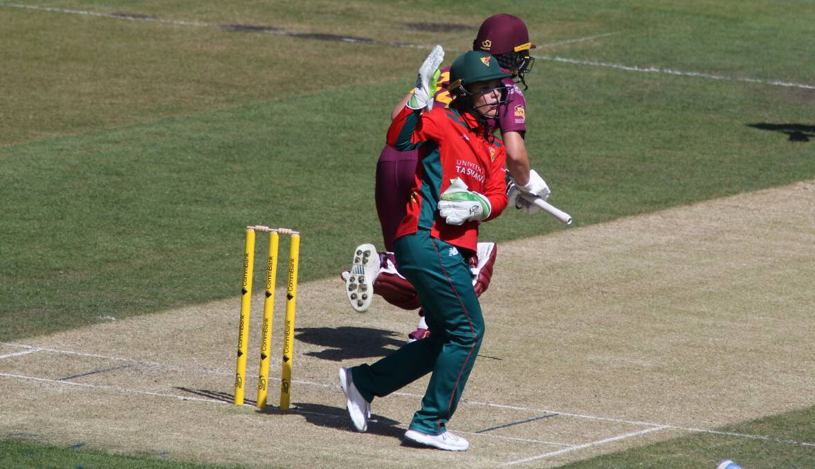 Riverside Cricket Club product and Tasmanian Tigers wicket-keeper/batter Emma Manix-Geeves is preparing for the WNCL final against Queensland. Picture by Rick Smith