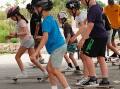 Children skateboarding. File Picture.