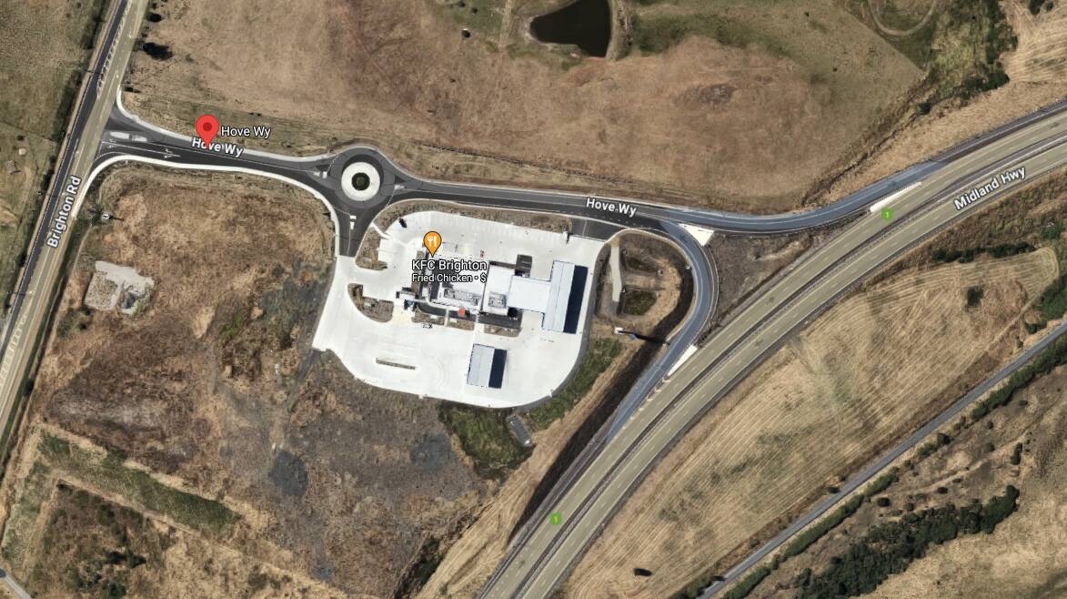 The area of the crash. Picture Google Maps