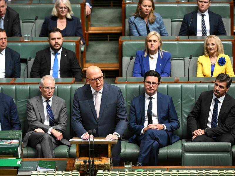 Opposition Leader Peter Dutton says Australians should come first during the nation's housing crisis (Lukas Coch/AAP PHOTOS)