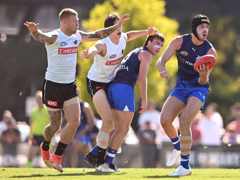 North Melbourne have kicked off their pre-season with a confidence-boosting win over Collingwood. (James Ross/AAP PHOTOS)