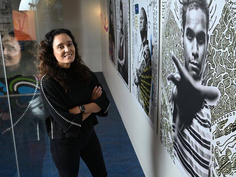 An exhibition showcasing the Deaf Indigenous Dance Group was curated by Serene Fernando. (Darren England/AAP PHOTOS)