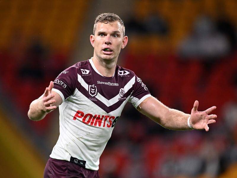 Tom Trbojevic will return at centre when Manly travel to North Queensland for round 18. (Dave Hunt/AAP PHOTOS)