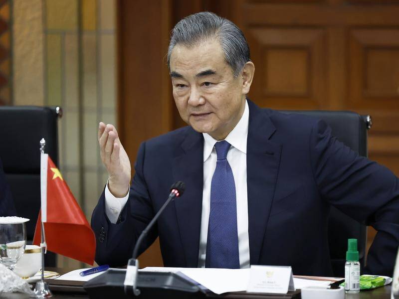 Foreign Minister Wang Yi says confrontation in the South Pacific does not serve the local people. (EPA PHOTO)