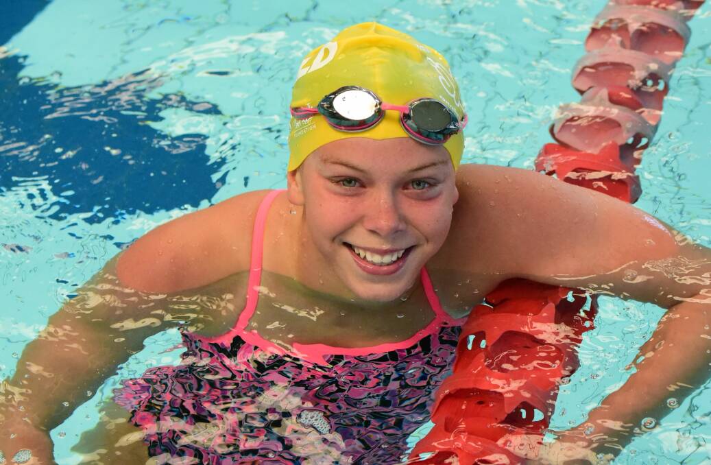 RECORD BREAKER: Myra Donnelly, of Port Dalrymple, broke five records in the pool from just as many events in what proved a stellar performance on Thursday. Pictures: Paul Scambler